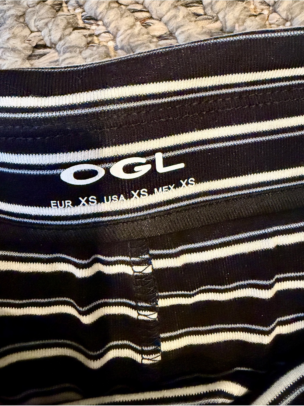 Striped Black and White Maxi Skirt - Picture 2 of 7